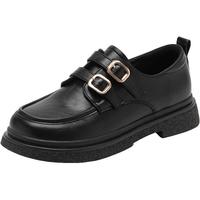 奥古狮登 乐福鞋女夏季小皮鞋女工作鞋软底复古鞋 531081 黑色 37