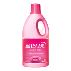蓝月亮 彩色衣物色渍净 柠檬香1.2kg*2瓶 护色除菌去污去黄 校服婴儿可用