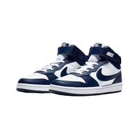 NIKE 耐克 COURT BOROUGH MID 2(PSV) 儿童休闲运动鞋 CD7783-107 白色/空间蓝/信号蓝 28