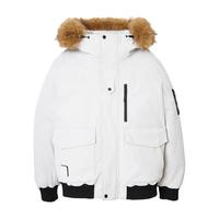 JACK&JONES/杰克琼斯 潮流百搭 男士羽绒服 可拆卸毛领
