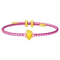 SoinLove 爱蜜金系列 VR868 胡萝卜足金转运珠 0.24g 配手绳