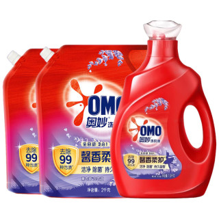 今日必买：奥妙 OMO 金纺全自动薰衣草大桶三效合一洗衣液5.9kg