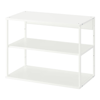 宜家（IKEA）PLATSA普拉萨家用储物架卧室简约悬挂置物架放置展示架 白色80x40x60cm（不含支腿）