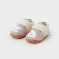 爬爬 papa 冬季宝宝学步鞋绒面休闲魔术贴男女儿童卡通防滑保暖鞋子