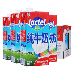 lactel 法国进口全脂1L*12盒