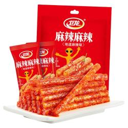 卫龙 加麻加辣辣条96g分享装休闲零食品豆腐干素肉儿时回忆小包装