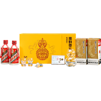MOUTAI/茅台 酱香型白酒套装 福禄满堂礼盒 200ml*2瓶 53度