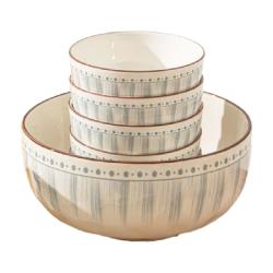 CERAMICS 日式碗家用吃饭碗碟盘子菜盘面碗釉下彩简约高级感陶瓷餐具