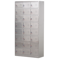 ZHONGWEI 中伟 不锈钢二十四门更衣柜铁皮柜办公柜储物柜员工柜多门柜寄存包柜鞋柜碗柜201