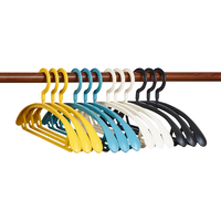 尚格兰 宽肩晾衣架子 欧版无痕晒衣架（深蓝色 10支）