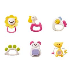 babycare 宝宝手摇铃新生婴儿玩具出生物益智抓握训练牙胶