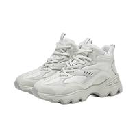 斯凯奇（Skechers）女鞋秋冬中高帮厚底增高休闲运动鞋加绒保暖短靴167844 灰色/GRY 38