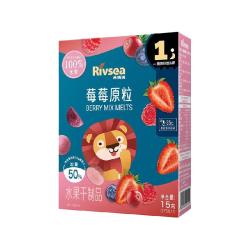 禾泱泱 果果原粒 儿童零食莓莓桃桃水果果粒无添加白砂糖溶溶豆