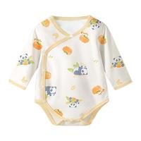 新生婴儿秋装衣服长袖包屁衣秋冬打底宝宝幼儿早秋纯棉连体衣