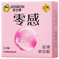 杰士邦 ZERO零感玻尿酸超薄1只 避孕套 套