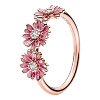 潘多拉（PANDORA）三朵戒指女简约气质情侣礼物生日礼物送女友