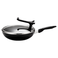 美亚（MEYER）酷乐系列炒锅 不粘锅具炒菜轻油烟明火电磁炉适用洗碗机可用 酷乐立盖【洗碗机可用】 30cm