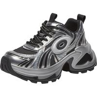 百思图春夏季街头运动老爹鞋厚底女休闲鞋D5163CM4