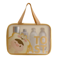 希维思 SIVASS 旅行洗漱包便携式化妆包女双层干湿分离大容量防水出差化妆品收纳 姜黄色 无规格