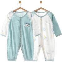 彩婴房 婴儿连体衣春秋无骨哈衣新生儿衣服长袖男女宝宝睡衣家居服 1件装