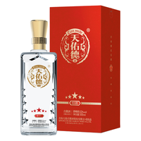 天佑德 红五星 52%vol 清香型白酒 500ml 单瓶装