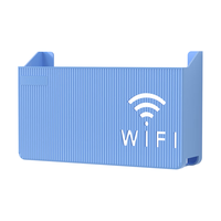 米乐奇 无线路由器收纳盒免打孔壁挂式墙上挂架放wifi收纳支架置物盒神器 白色