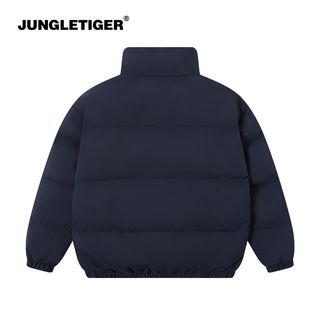 丛林老虎潮牌秋冬款立领加厚保暖棉衣女宽松棉服男