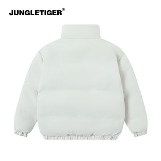 丛林老虎潮牌秋冬款立领加厚保暖棉衣女宽松棉服男