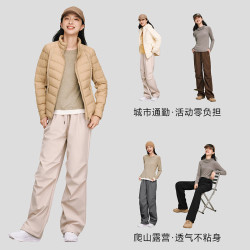 VVC 成毅同款休闲裤男女冬季直筒工装保暖裤运动户外加绒裤子