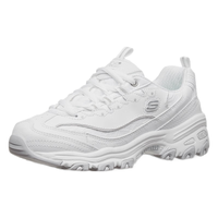 斯凯奇（Skechers）女鞋熊猫鞋复古老爹小白鞋子蕾丝厚底运动鞋夏季11959