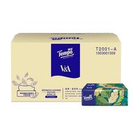 得宝(Tempo) 抽纸15包 Artist系列 4层加厚面巾纸*90抽-鸢尾版 天然无香（整箱销售）