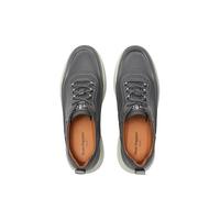 暇步士（Hush Puppies）板鞋男士软底透气百搭旅游休闲鞋B6S05AM4 灰色 38