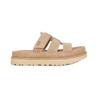 UGG夏季女士舒适时尚厚底露趾魔术贴休闲拖鞋1174090SAN|沙色 37