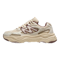 骆驼（CAMEL）男鞋女鞋厚底增高缓震老爹休闲运动鞋子 4052，泥沙灰/枫糖色，男 42