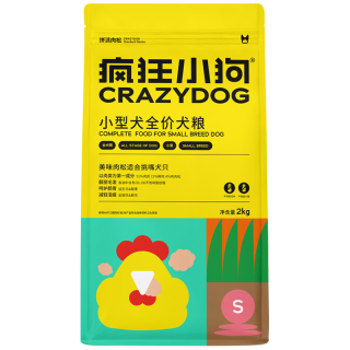 疯狂小狗 拼派肉松系列 鸡肉小型犬全阶段狗粮 2kg