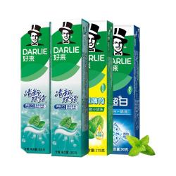 好来 双重薄荷清新口气 牙膏套装  665g