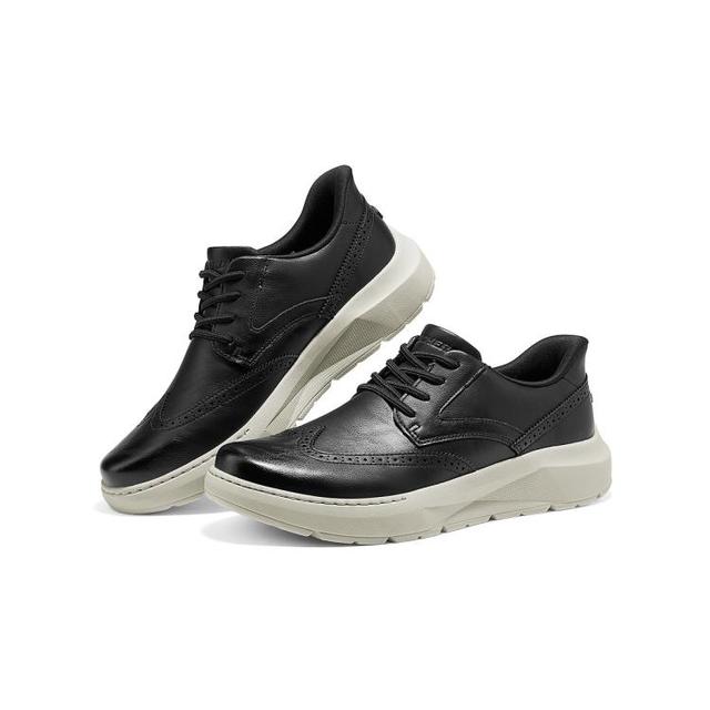 斯凯奇 男士商务休闲鞋质感光面商务鞋