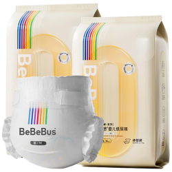 BeBeBus 超裤安睡纸尿裤M4片*2包尿不湿新生婴儿安睡一整夜试用装