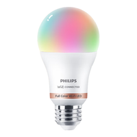 飞利浦led灯筒节能吊顶过道防炫目感应式wiz智能家居语音控制led智能灯 【8.5瓦】智控彩光球泡CRI 80