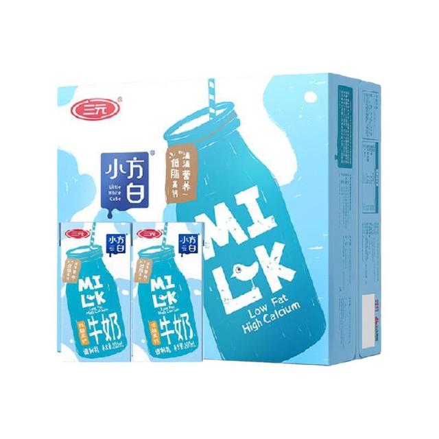88VIP：三元 低脂高钙牛奶饮料 200ml*24盒