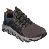 SKECHERS 斯凯奇 男士系带网眼皮革拼接平底休闲鞋51570