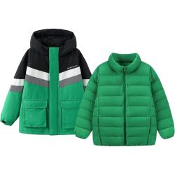 巴拉巴拉 儿童羽绒服女童冬装加厚保暖外套防护25新款两件套
