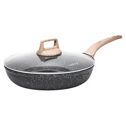 卡罗特 Essential Woody系列 EJ8120 煎锅(24cm、不粘、麦饭石、带盖)