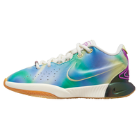 NIKE 耐克童鞋男女童篮球鞋LEBRON 21詹姆斯21儿童实战透气缓震篮球鞋 多色/帆白/明亮绿/紫红 35码 适合脚长22cm