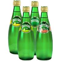 perrier 巴黎水 法国巴黎水天然含气矿泉水青柠西柚330ml5瓶