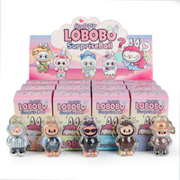 酷迪象拉布布钥匙扣盲盒洞洞乐玩具公仔挂件lobobo戳戳乐男女孩玩具 labubu【套壳钥匙扣】整盒12入