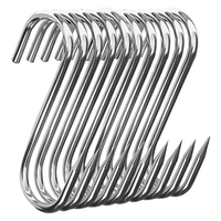 初舍（CHUSHE）挂钩挂肉钩子腊肉挂钩不锈钢晒肉挂钩腊肉钩大号实心加粗s挂钩