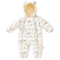 欧孕婴儿棉服宝宝秋冬衣服保暖外出服加厚连体衣夹棉冬装哈衣爬服