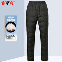  YALU/雅鹿 加厚鸭绒 男士羽绒裤  2XL (185) 黑色