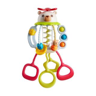 babycare 手摇铃可咬牙胶新生婴幼儿宝宝玩具0-3-6个月1岁抓握训练 小熊拉拉乐+手摇铃